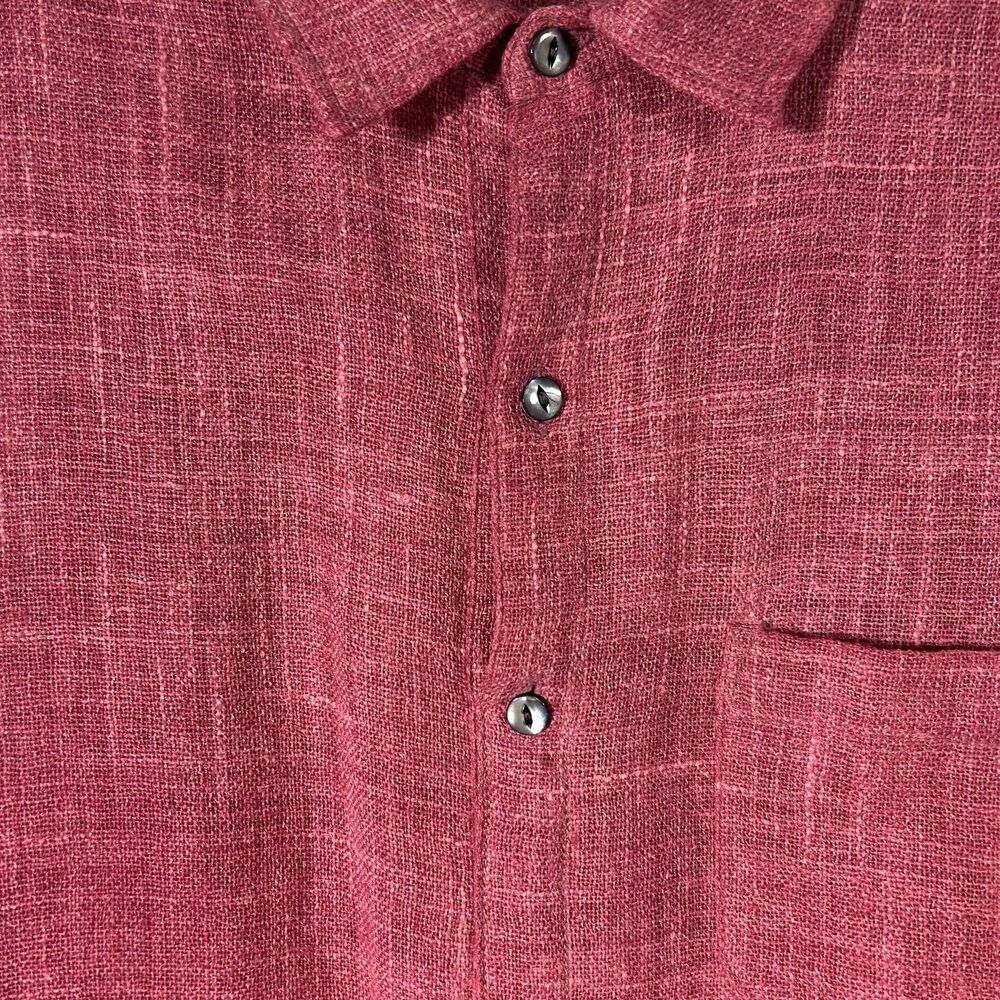 VTG Donald Davis Ireland Wool Linen Midi Tunic Shirt Dress Sz S Salmon Lagenlook - Picture 5 of 10